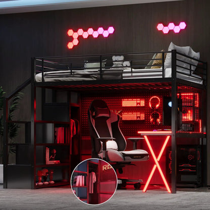 Loft Bed With Built In Workstation and Wardrobe