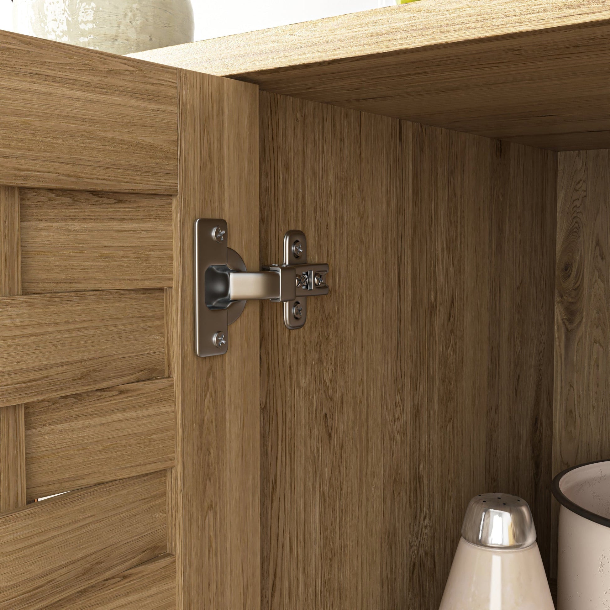 Storage cabinet with 3 doors in wood veneer by HouseOfZazla Buffets & Sideboards on Tampa Home & Garden Store