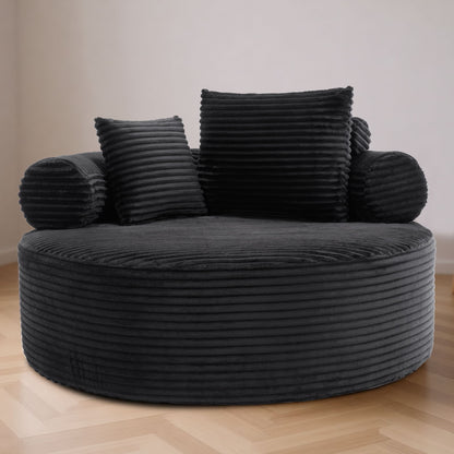 Round Sofa Bed and Pillows for the Living Room