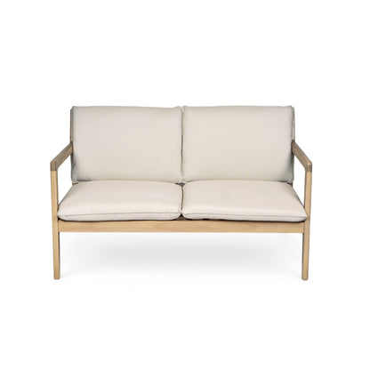 Outdoor Acacia Loveseat and Coffee Table Set