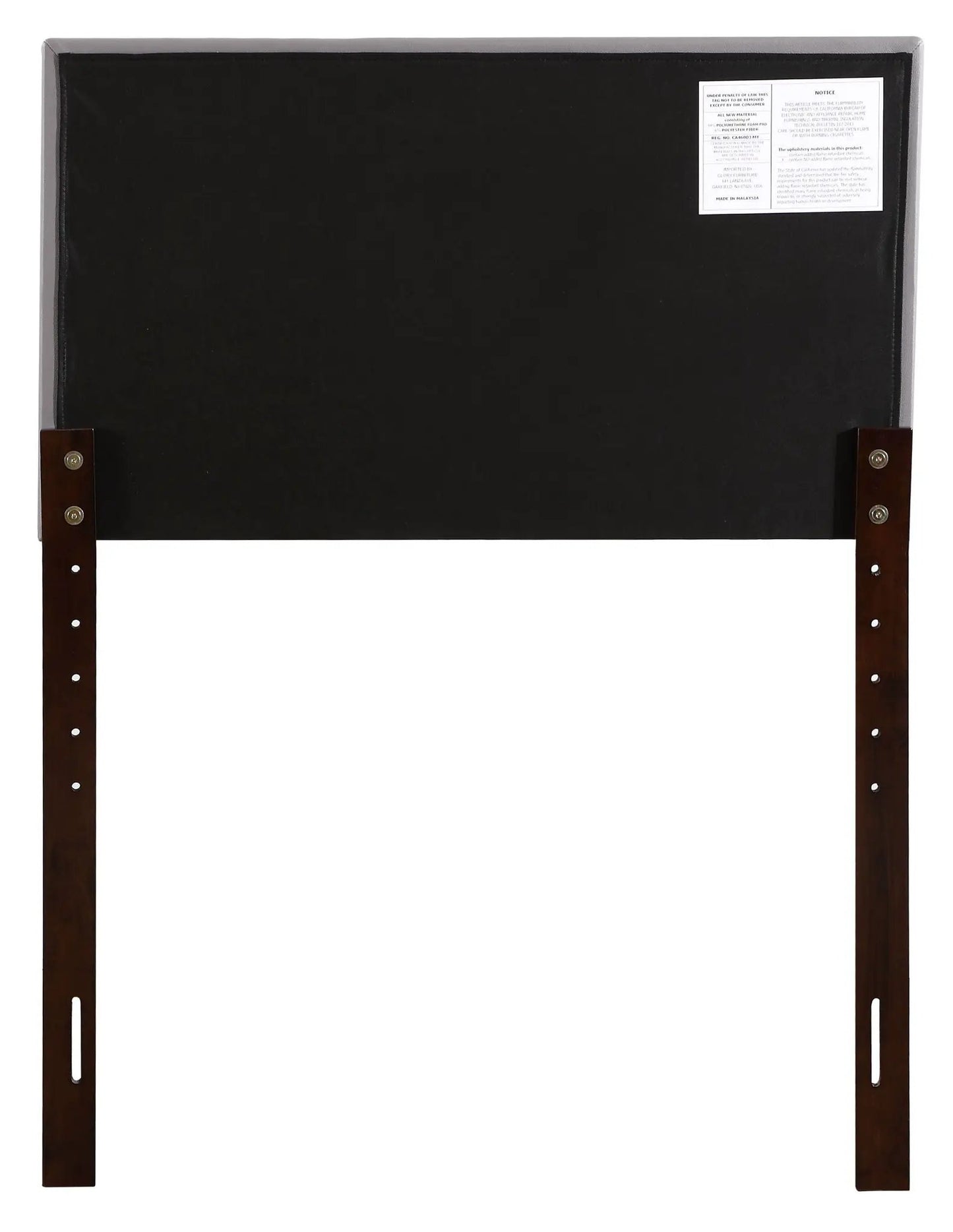 Panel Headboard with Faux Jewel Button Tufting