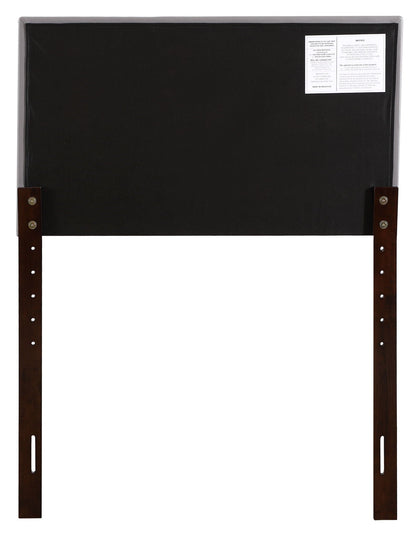 Upholstered Headboard black fabric with wooden legs, adjustable height, HouseOfZazla on Tampa Home & Garden Store