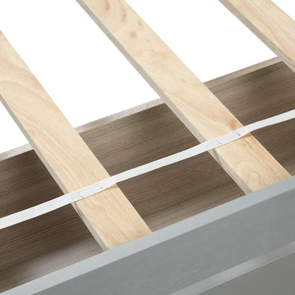 Wood Platform Storage Bed With Two Drawers