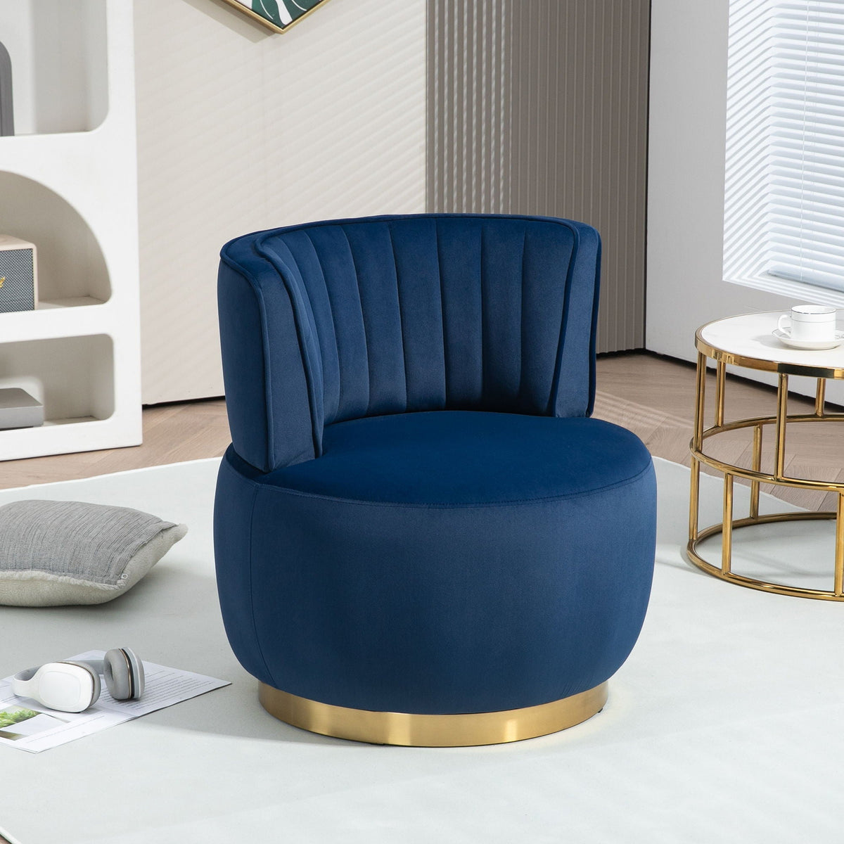 360 Swivel Barrel Sofa Chair and Support Base