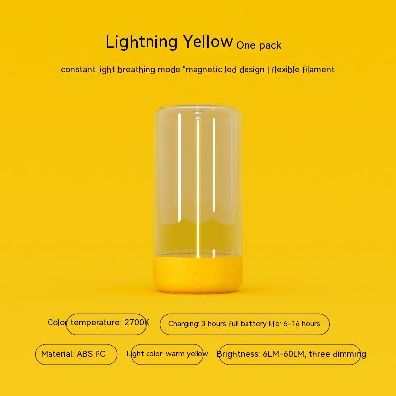 LED Camping Light Type-C Rechargeable Night Light warm yellow ABS PC housing by Sell My Stuff on Tampa Home & Garden Store
