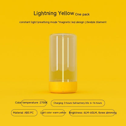 LED Camping Light Type-C Rechargeable Night Light warm yellow ABS PC housing by Sell My Stuff on Tampa Home & Garden Store