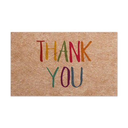 English Holiday Thank You Card for Do It Yourself