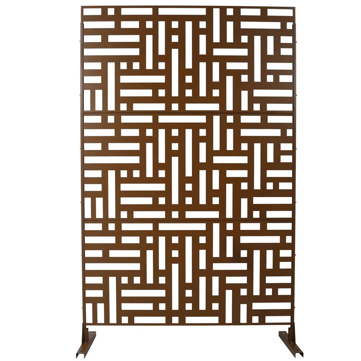 Decorative Freestanding Metal Privacy Screen