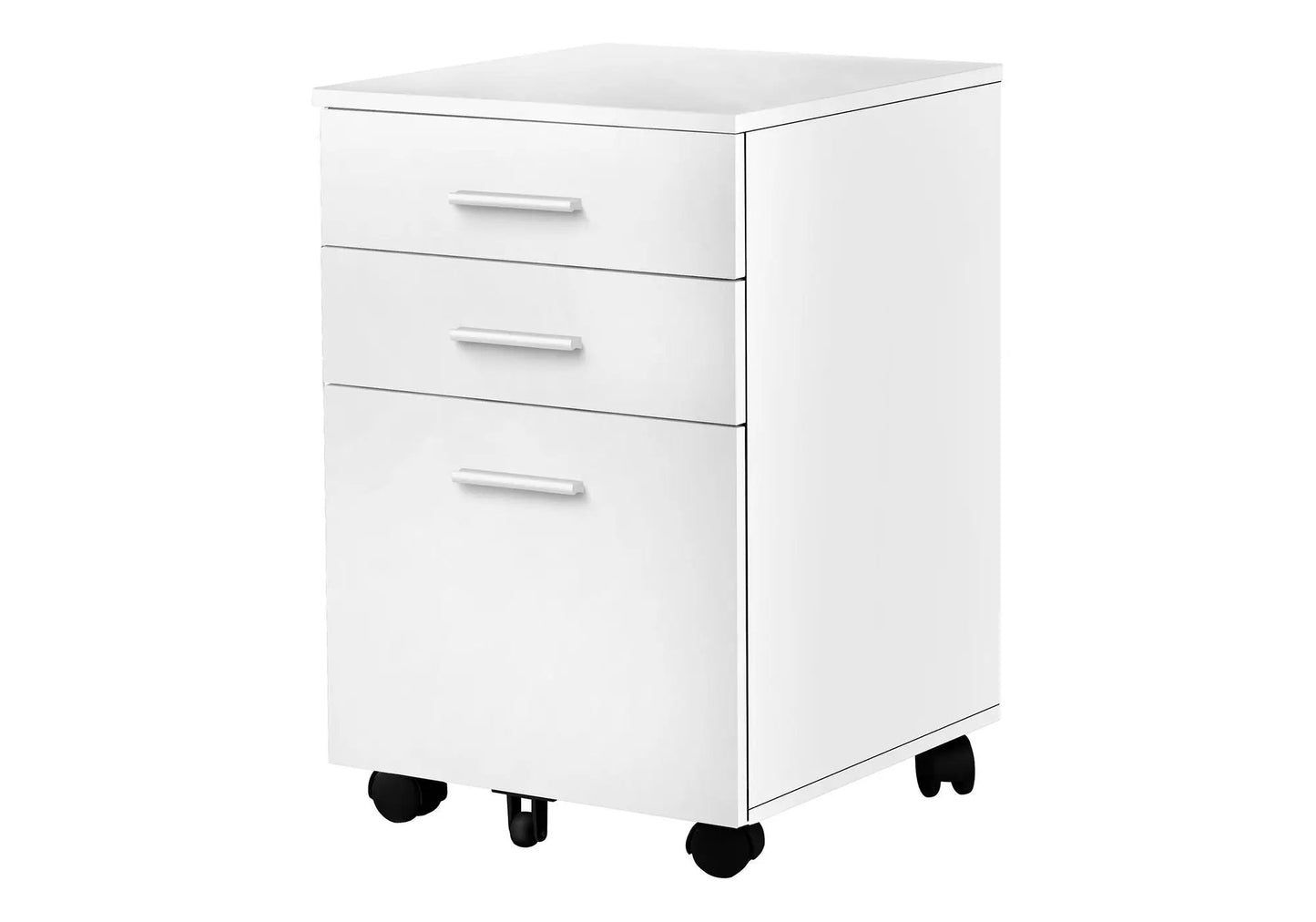 Rolling white file cabinet with four drawers on casters, modern by Unique Piece Furniture on Tampa Home & Garden Store