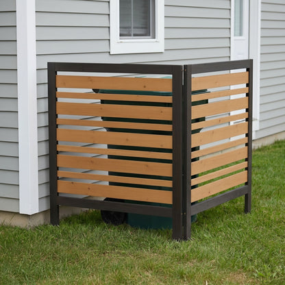 Premium Solid Wood Ac Screen for a Private Patio