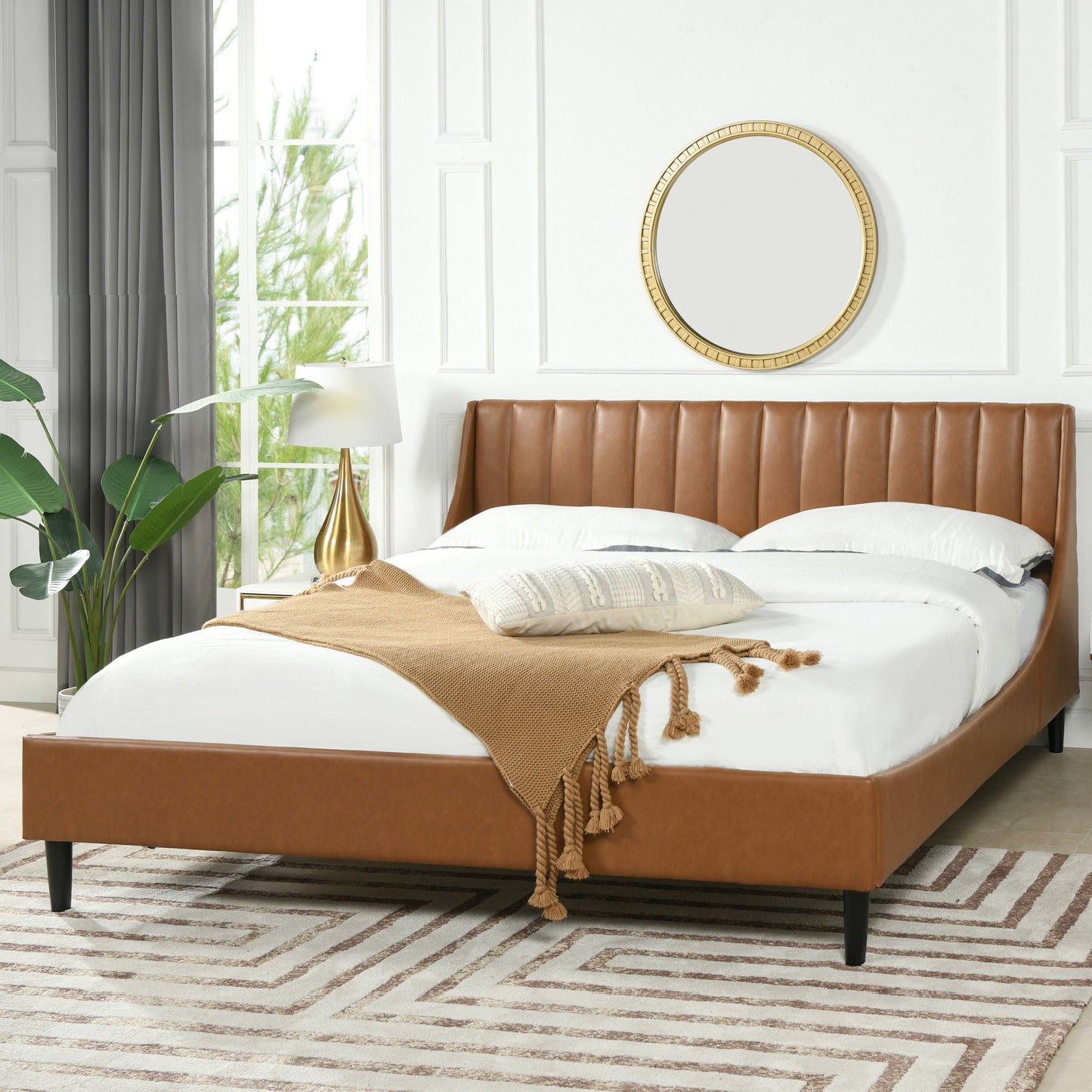 Aspen Vertical Tufted and Modern Platform Bed
