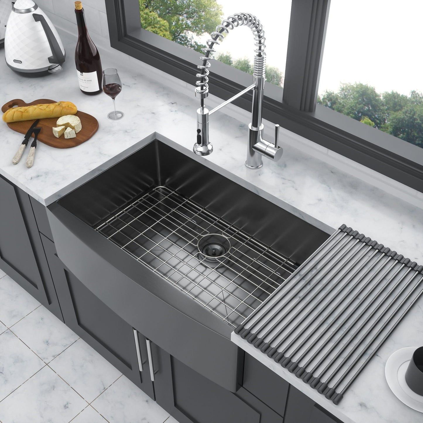 Farmhouse Apron Front Stainless Steel Sink