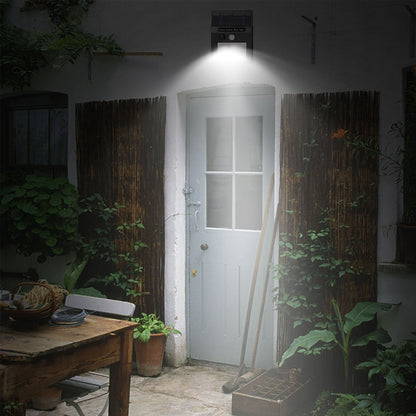 Solar Light 20 LEDs Outdoor PIR Motion Sensor Security Light IP65 waterproof mounted above door on Tampa Home & Garden Store