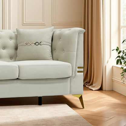 Modern Velvet Sofa Set and Plush Home Seating