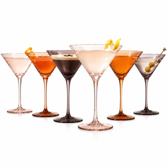 Venus Martini Cocktail Glassware and Set