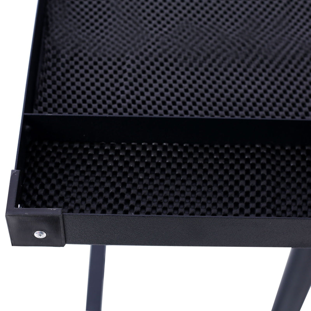 Adjustable Tear Down Work Table With Drawer, black metal frame, foam interior, HouseOfZazla on Tampa Home & Garden Store
