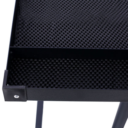Adjustable Tear Down Work Table With Drawer, black metal frame, foam interior, HouseOfZazla on Tampa Home & Garden Store