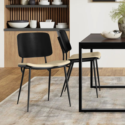 Hayley Ergonomic Dining Chair Set of Two