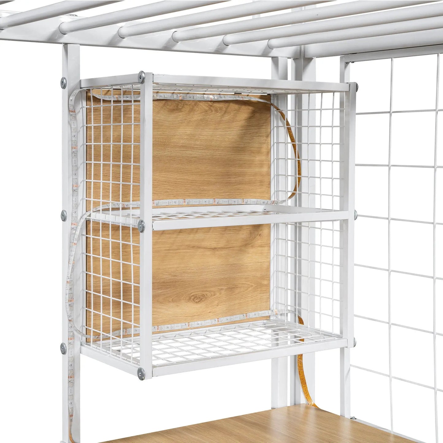 Loft Bed With Built In Workstation and Wardrobe