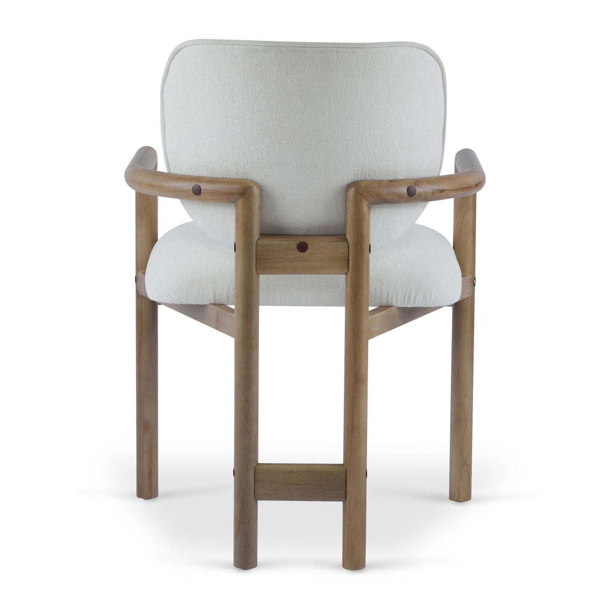 Upholstered Arm Dining Chairs set of 2 in gray fabric with wood arms HouseOfZazla on Tampa Home & Garden Store