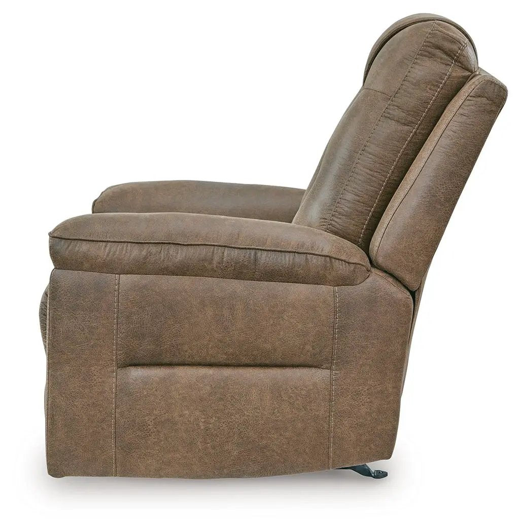 Stockworth Rocker Recliner brown leather-look upholstery by Unique Piece Furniture on Tampa Home & Garden Store