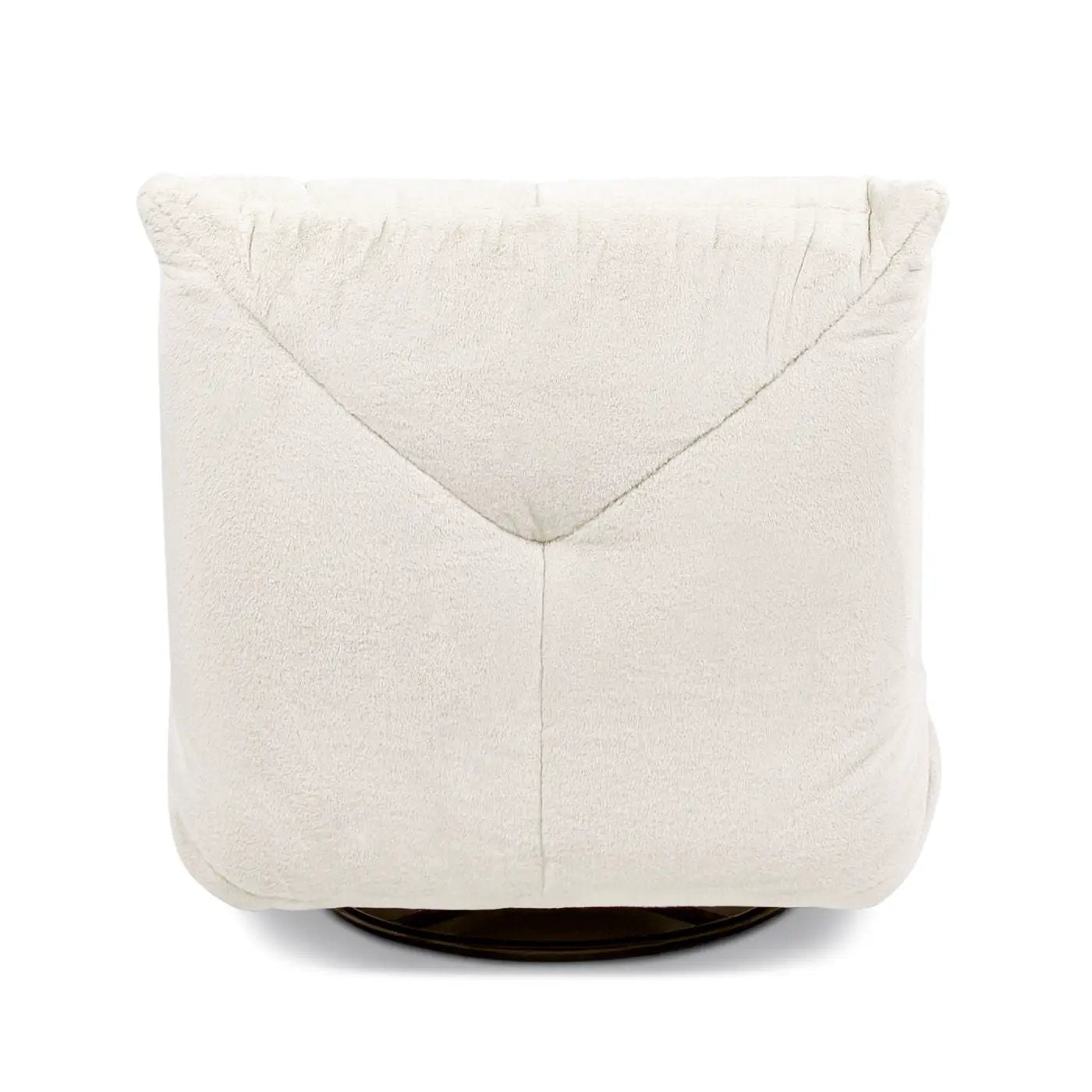 Rearden swivel glider chair, cream plush fabric, manual recliner, Unique Piece Furniture on Tampa Home & Garden Store