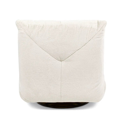 Rearden swivel glider chair, cream plush fabric, manual recliner, Unique Piece Furniture on Tampa Home & Garden Store