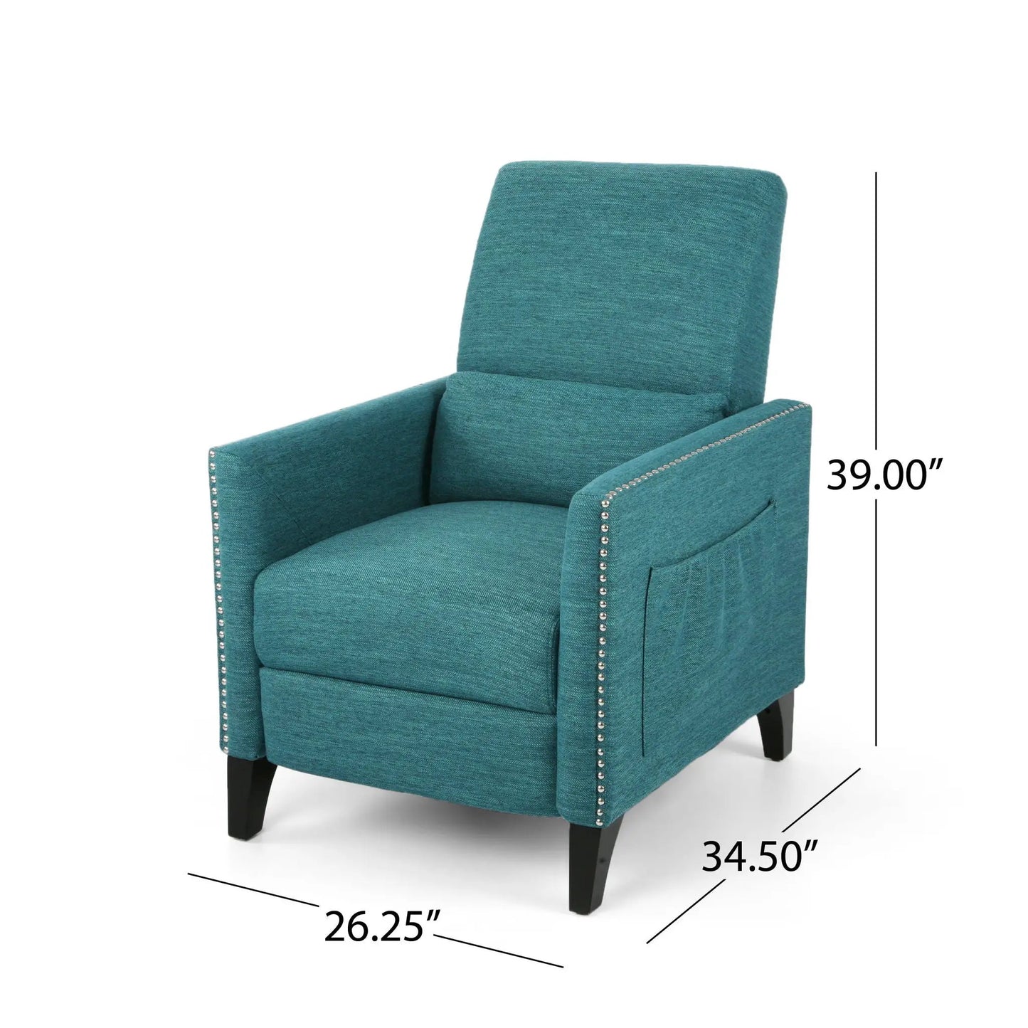 Kiersten Contemporary Fabric Pushback Recliner