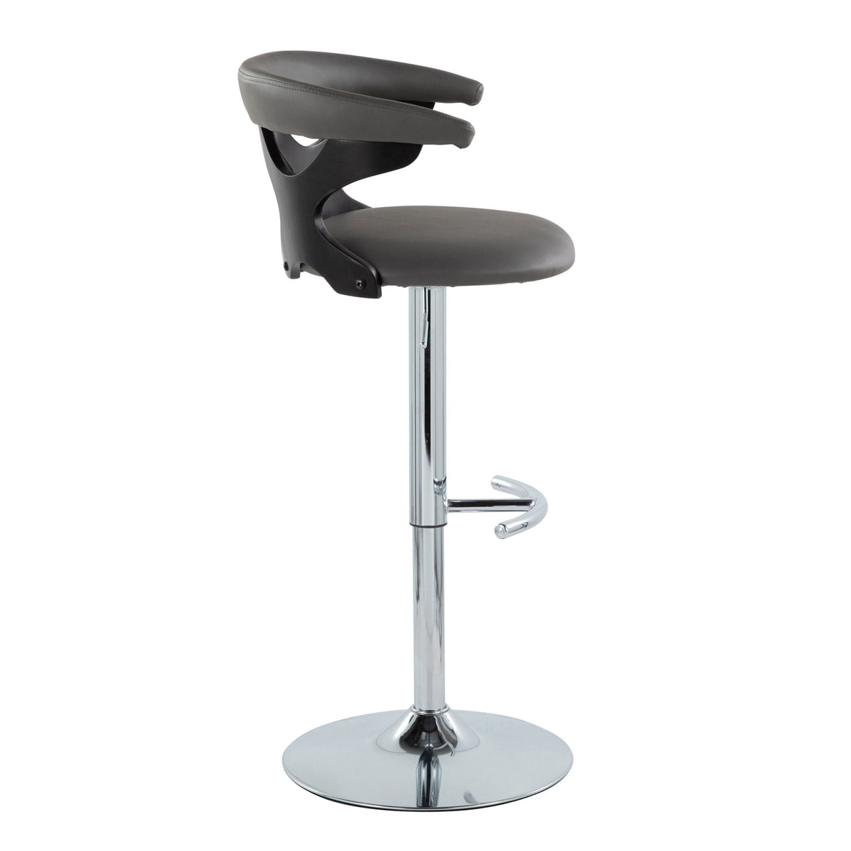 HouseOfZazla adjustable barstool with swivel and chrome base on Tampa Home & Garden Store