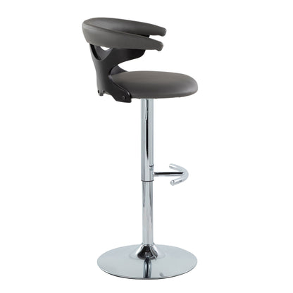 HouseOfZazla adjustable barstool with swivel and chrome base on Tampa Home & Garden Store