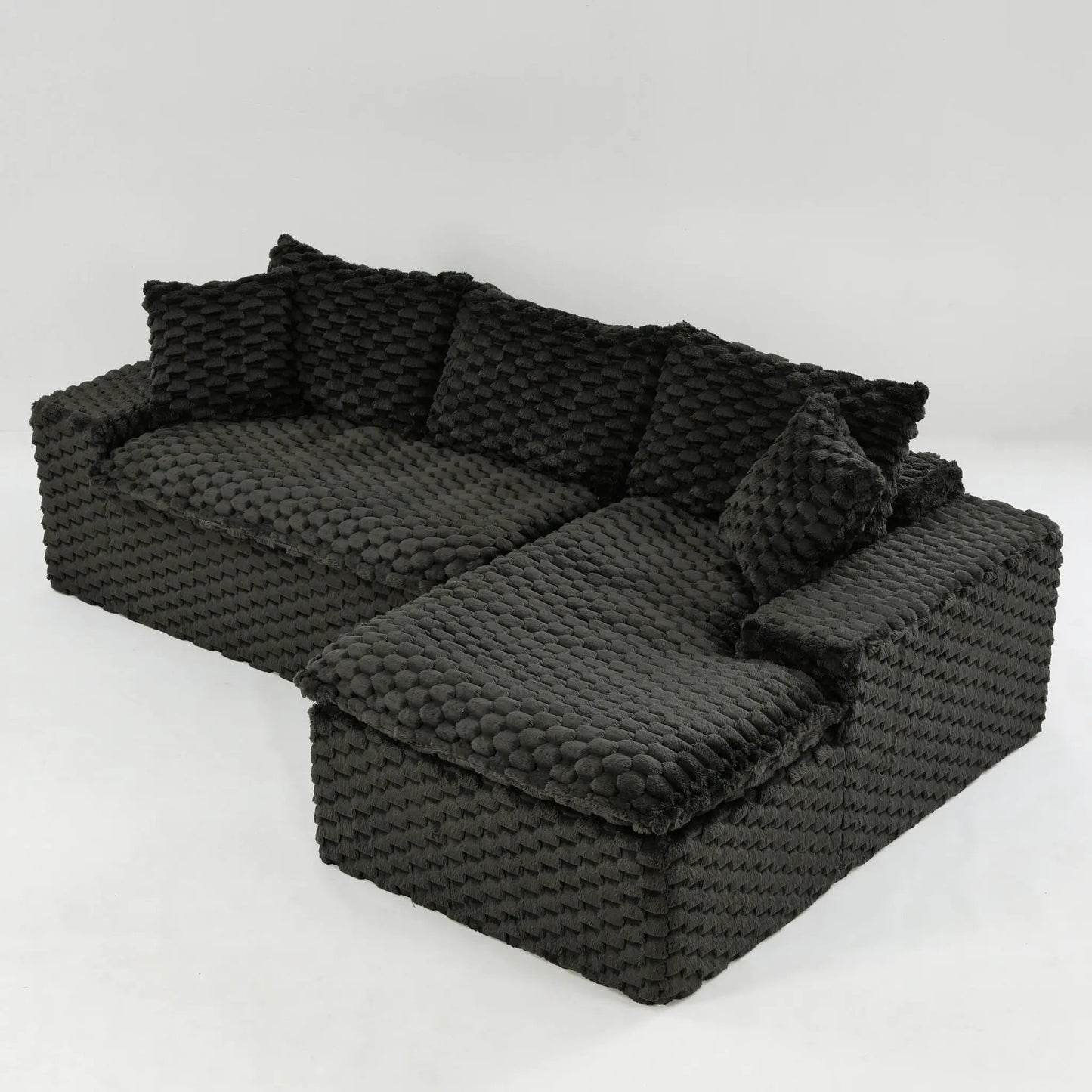 Modular Sofa, Convertible Twin Seat with Chaise