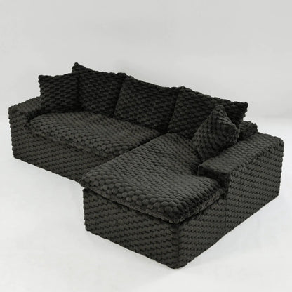 Modular Sofa, Convertible Twin Seat with Chaise