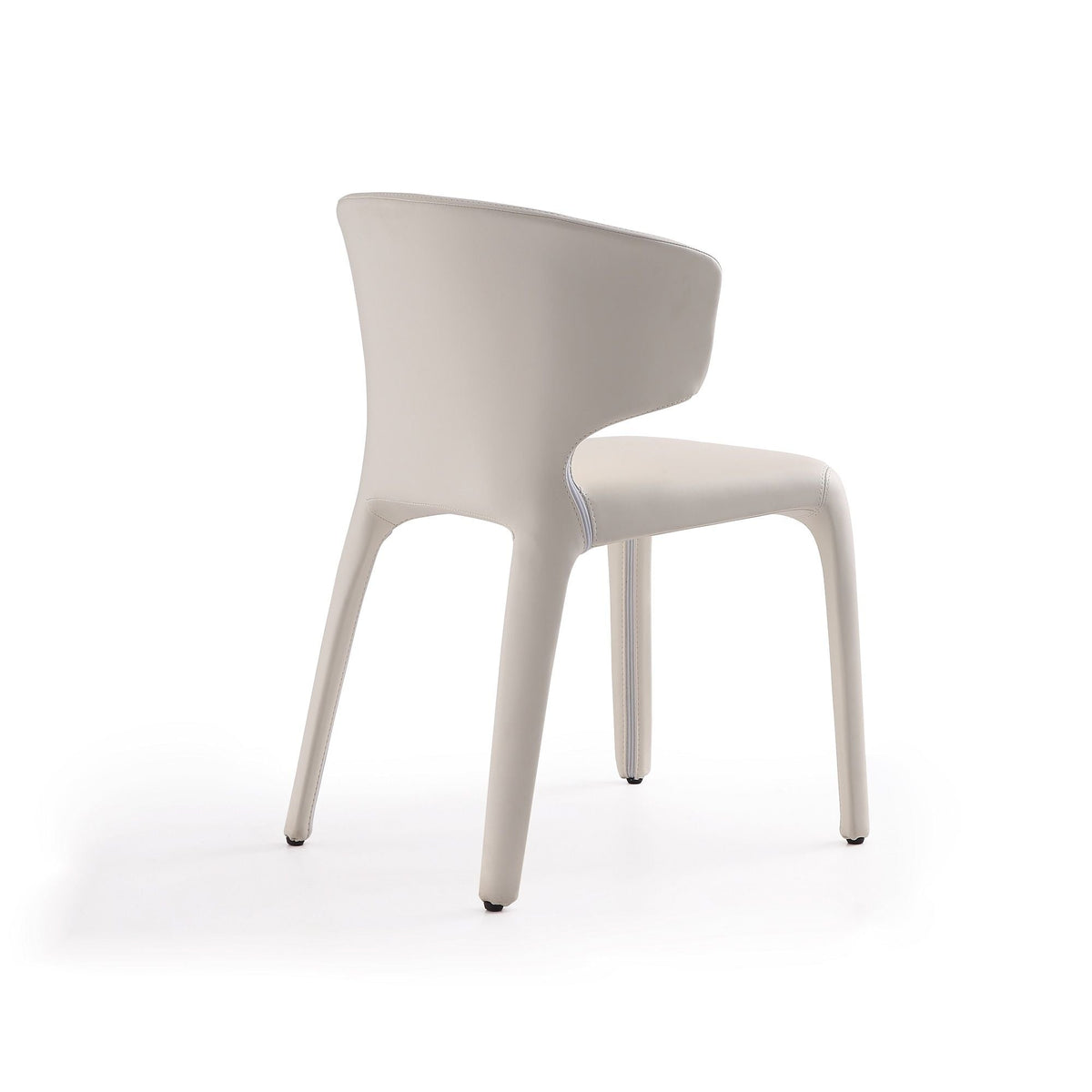 Conrad dining chair set of 2 with beige upholstery and metal frame on Tampa Home & Garden Store