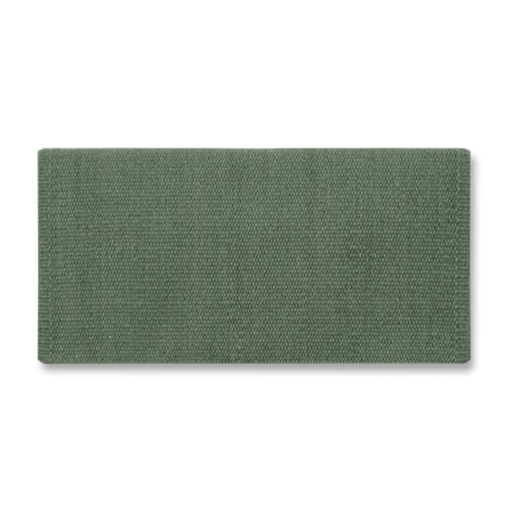 1314-38 San Juan Solid Sage 36x34 Manta de silla de montar de lana de Nueva Zelanda SAGE