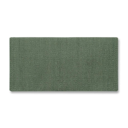1314-38 San Juan Solid Sage 36x34 Manta de silla de montar de lana de Nueva Zelanda SAGE