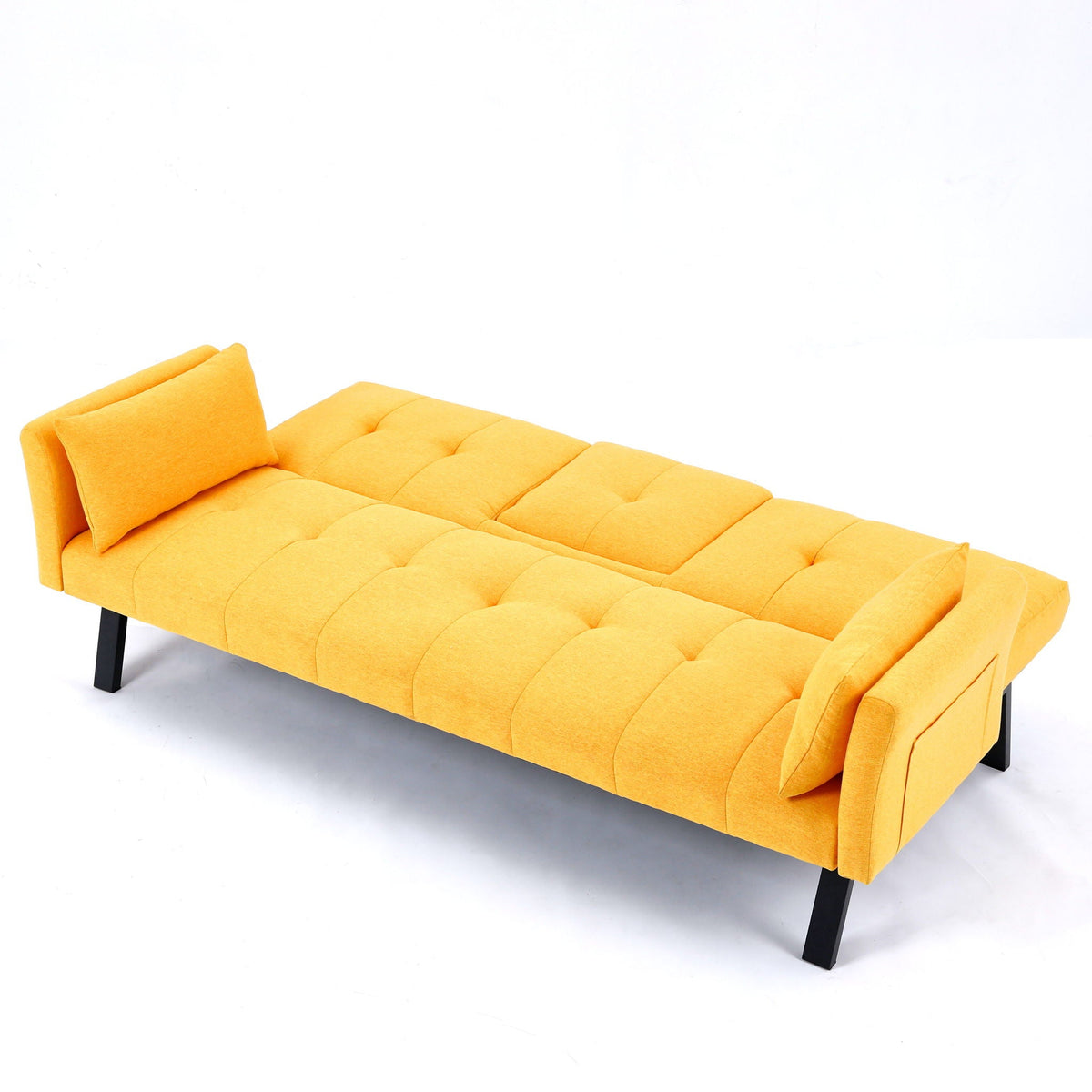 Compact Foldable Sofa Bed and Cup Holder