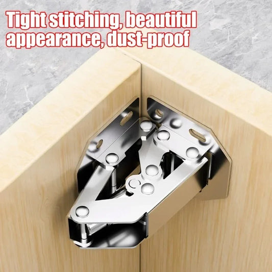 Soft Close Cabinet Hinges 90° Hydraulic Frameless Door Hinges Nickel Plated (10 Pack) - Tampa Home & Garden Store