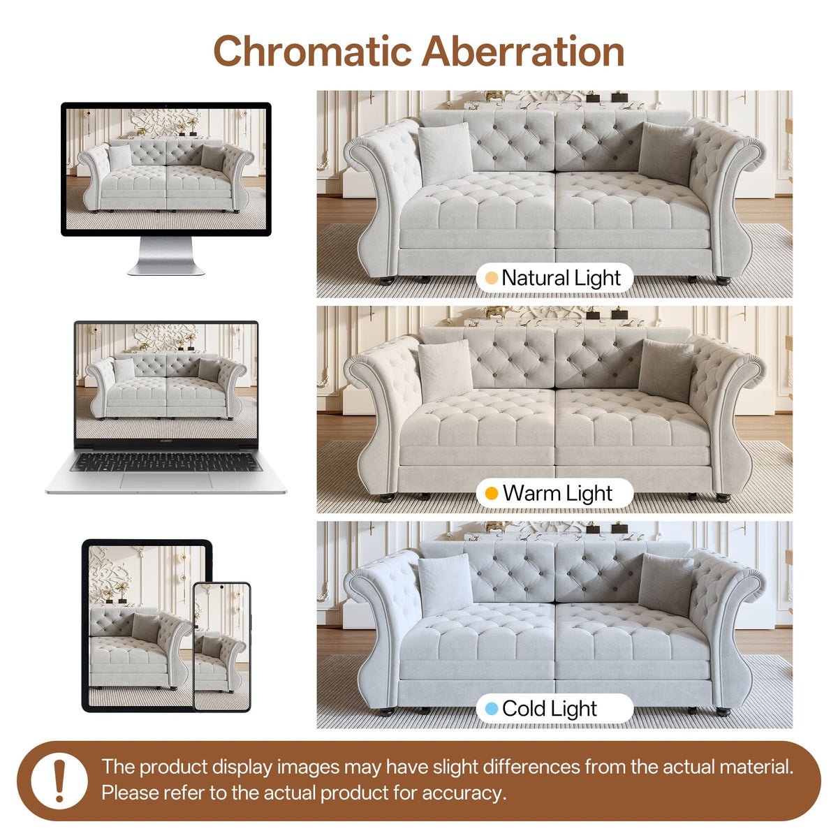Oversized Chesterfield Sofa and a Pull Out Bed