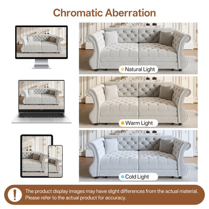 Oversized Chesterfield Sofa and a Pull Out Bed