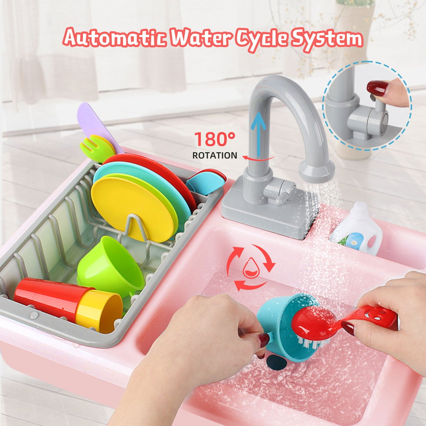 Kids Wooden Mud And Water Play Kitchen Set