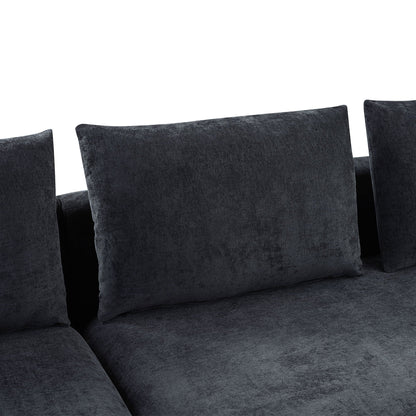 Modern L Shaped Sofa With Storage And Upholstery