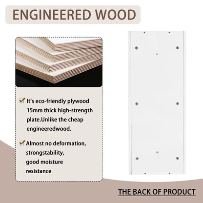 Bathroom Wall Storage Rack With Float Mount