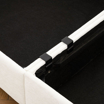 Modern Sofa with Storage and Cylindrical Backrest