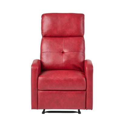 Contemporary red leather recliner chair with push-back function by HouseOfZazla on Tampa Home & Garden Store
