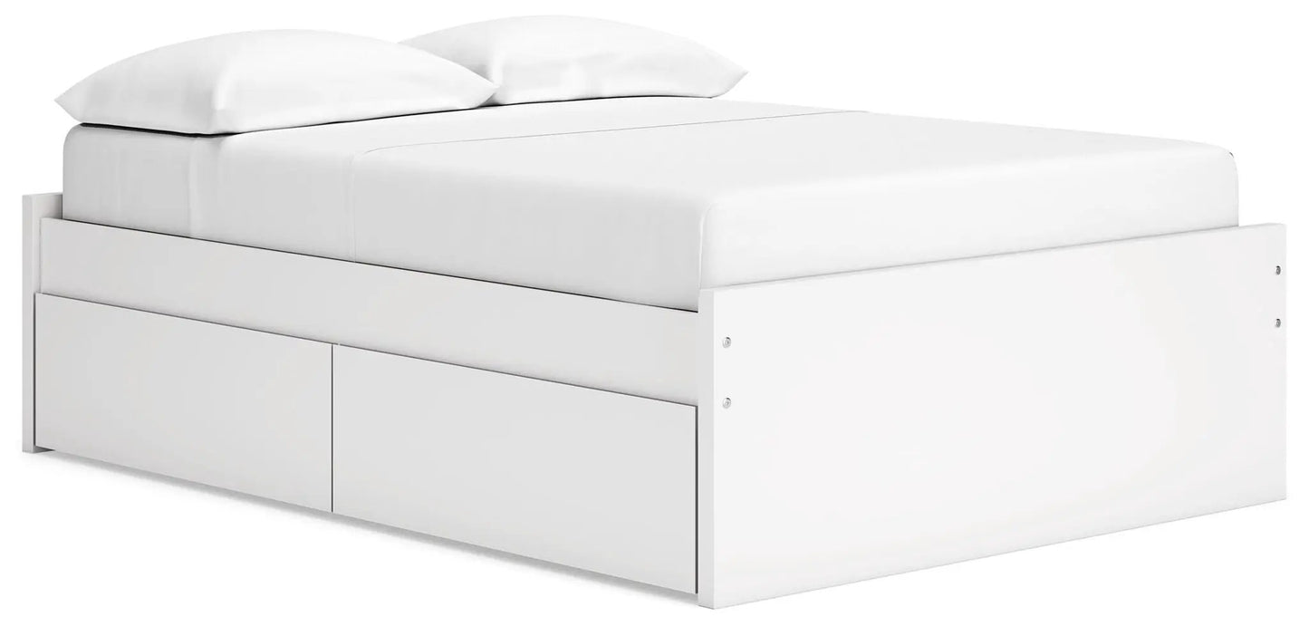 Onita platform bed white storage unit with built-in drawers by Unique Piece Furniture on Tampa Home & Garden Store