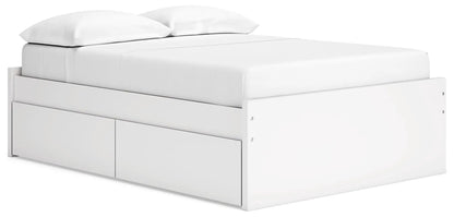 Onita platform bed white storage unit with built-in drawers by Unique Piece Furniture on Tampa Home & Garden Store