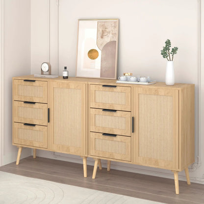 Dresser With Drawers and Adjustable Shelf
