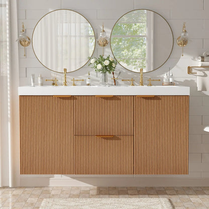 Modern Wall Mounted Vanity and Soft Close Doors
