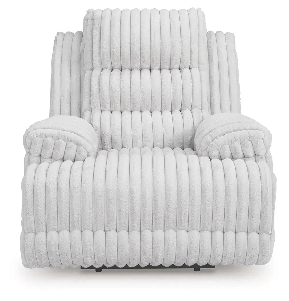 Rhines Falls Zero Wall Recliner Alloy white textured upholstery recliner by Unique Piece Furniture on Tampa Home & Garden Store