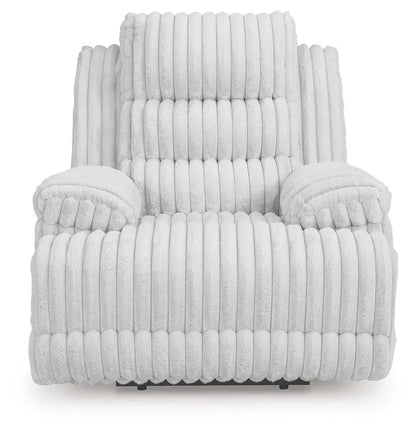 Rhines Falls Zero Wall Recliner Alloy white textured upholstery recliner by Unique Piece Furniture on Tampa Home & Garden Store